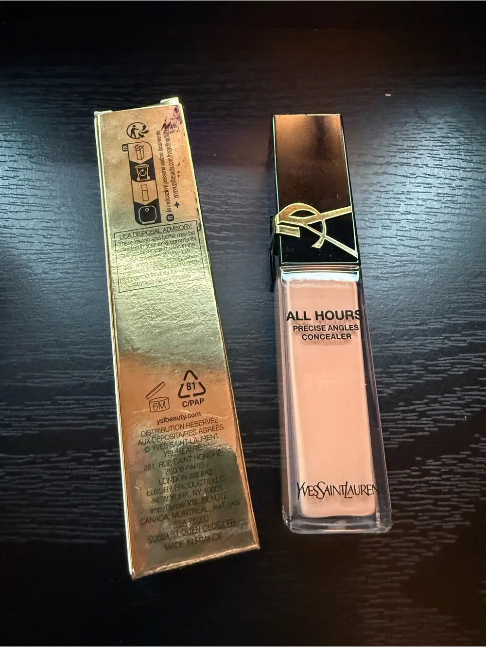 Yves Saint Laurent All Hours Precise Angles Concealer - gold & beige